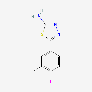 2-Amino-5-(4-iodo-3-methylphenyl)-1,3,4-thiadiazole