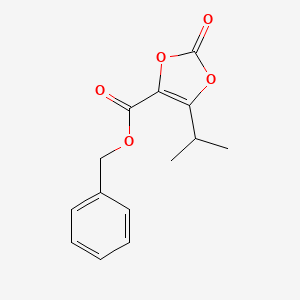 molecular formula C14H14O5 B13691837 Benzyl 5-Isopropyl-2-oxo-1,3-dioxole-4-carboxylate 