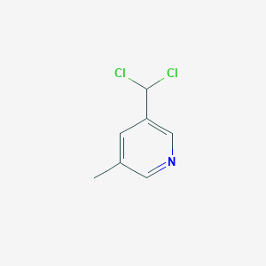 molecular formula C7H7Cl2N B13691864 3-(Dichloromethyl)-5-methylpyridine 