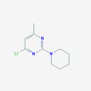 molecular formula C10H14ClN3 B1369189 4-Chloro-6-methyl-2-(piperidin-1-yl)pyrimidine CAS No. 42487-70-7