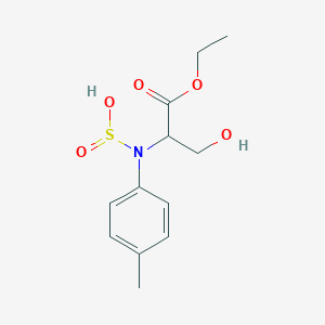 1-[[(2S)-1-ethoxy-3-hydroxy-1-oxopropan-2-yl]-sulfinoamino]-4-methylbenzene