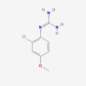 molecular formula C8H10ClN3O B13691927 1-(2-Chloro-4-methoxyphenyl)guanidine 