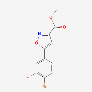 Methyl 5-(4-Bromo-3-fluorophenyl)isoxazole-3-carboxylate