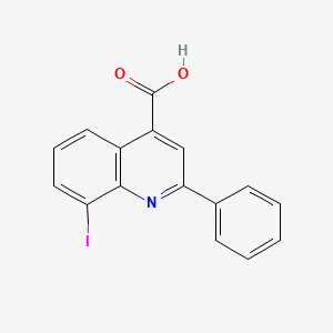 molecular formula C16H10INO2 B13691964 8-Iodo-2-phenylquinoline-4-carboxylic Acid 