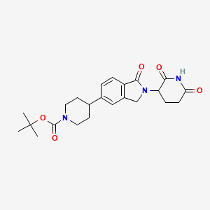 3-[5-(1-Boc-4-piperidyl)-1-oxo-2-isoindolinyl]piperidine-2,6-dione