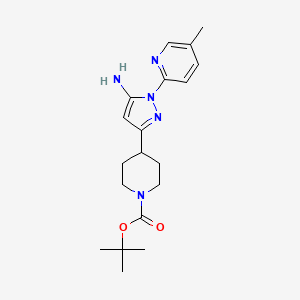 3-(1-Boc-4-piperidyl)-1-(5-methyl-2-pyridyl)-1H-pyrazol-5-amine