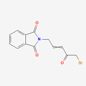 molecular formula C13H10BrNO3 B13692003 2-(5-Bromo-4-oxo-2-penten-1-yl)isoindoline-1,3-dione 