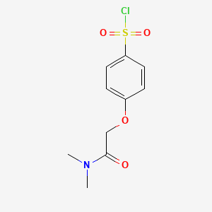 molecular formula C10H12ClNO4S B1369201 4-(2-(二甲氨基)-2-氧代乙氧基)苯-1-磺酰氯 CAS No. 944888-09-9