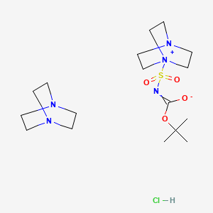 1-Aza-4-azoniabicyclo[2.2.2]octan-4-ylsulfonyl(tert-butoxycarbonyl)azanide DABCO adduct