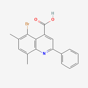 5-Bromo-6,8-dimethyl-2-phenylquinoline-4-carboxylic Acid