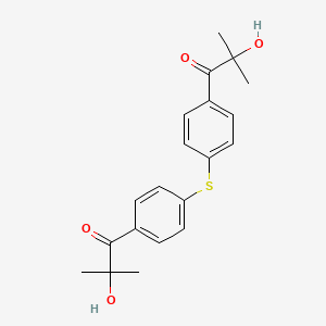 molecular formula C20H22O4S B13692073 1,1'-(Thiobis(4,1-phenylene))bis(2-hydroxy-2-methylpropan-1-one) 