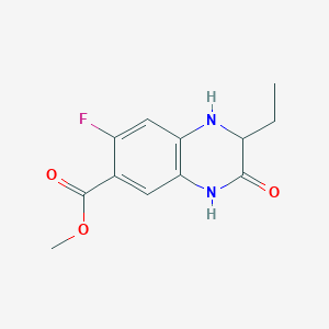 Methyl 2-Ethyl-7-fluoro-3-oxo-1,2,3,4-tetrahydroquinoxaline-6-carboxylate