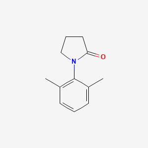 molecular formula C12H15NO B13692110 1-(2,6-Dimethylphenyl)pyrrolidin-2-one 