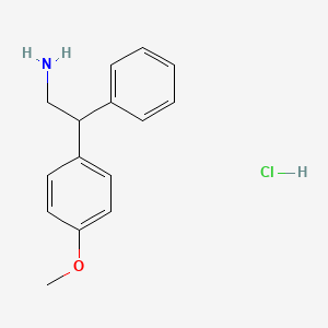 molecular formula C15H18ClNO B1369214 2-(4-甲氧基苯基)-2-苯乙胺盐酸盐 CAS No. 21998-49-2