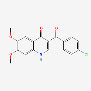 3-[(4-chlorophenyl)carbonyl]-6,7-dimethoxyquinolin-4(1H)-one