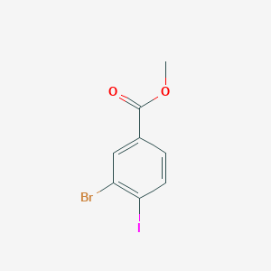 molecular formula C8H6BrIO2 B1369219 Methyl 3-bromo-4-iodobenzoate CAS No. 249647-24-3