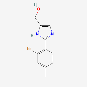 2-(2-Bromo-4-methylphenyl)imidazole-5-methanol