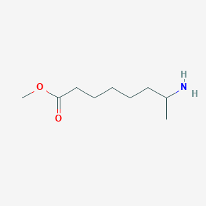 molecular formula C9H19NO2 B13692225 Methyl 7-aminooctanoate 