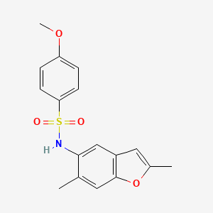 N-(2,6-Dimethyl-5-benzofuryl)-4-methoxybenzenesulfonamide