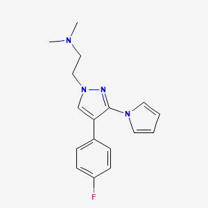 2-(4-(4-Fluorophenyl)-5-(1h-Pyrrol-1-Yl)-1h-Pyrazol-1-Yl)-N,N-Dimethylethanamine