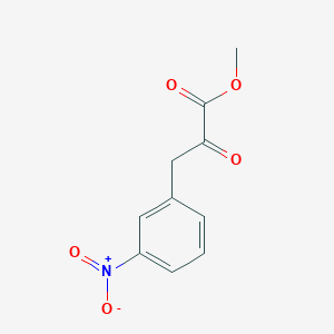 molecular formula C10H9NO5 B13692278 Methyl 3-(3-nitrophenyl)-2-oxopropanoate CAS No. 232266-91-0