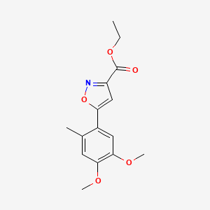 Ethyl 5-(4,5-Dimethoxy-2-methylphenyl)isoxazole-3-carboxylate