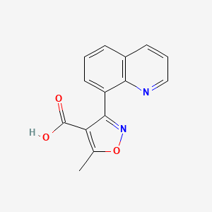 5-Methyl-3-(8-quinolyl)isoxazole-4-carboxylic Acid