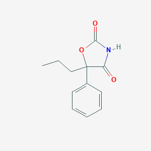 B136923 5-Phenyl-5-propyl-1,3-oxazolidine-2,4-dione CAS No. 130689-85-9