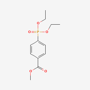 molecular formula C12H17O5P B13692307 Methyl 4-(Diethoxyphosphoryl)benzoate 