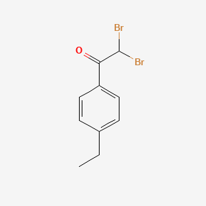 2,2-dibromo-1-(4-ethylphenyl)ethanone