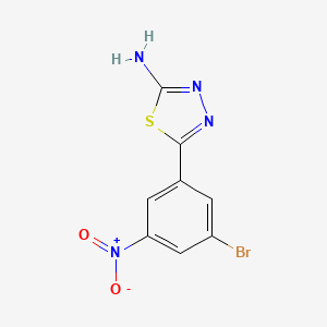 2-Amino-5-(3-bromo-5-nitrophenyl)-1,3,4-thiadiazole