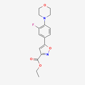 Ethyl 5-(3-Fluoro-4-morpholinophenyl)isoxazole-3-carboxylate