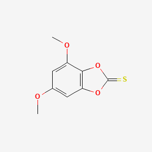 molecular formula C9H8O4S B13692418 4,6-Dimethoxybenzo[d][1,3]dioxole-2-thione 