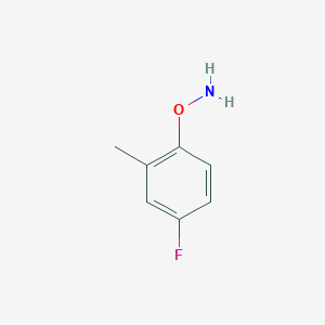 molecular formula C7H8FNO B13692424 O-(4-Fluoro-2-methylphenyl)hydroxylamine 