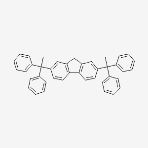 molecular formula C41H34 B13692432 2,7-Bis(1,1-diphenylethyl)-9H-fluorene 