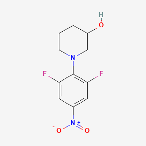 1-(2,6-Difluoro-4-nitrophenyl)piperidin-3-ol