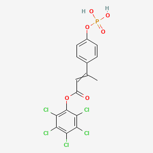 Perchlorophenyl (E)-3-[4-(Phosphonooxy)phenyl]-2-butenoate