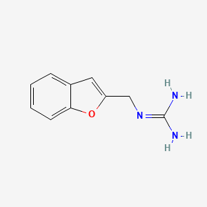 molecular formula C10H11N3O B13692479 1-(2-Benzofurylmethyl)guanidine 