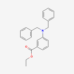 molecular formula C23H23NO2 B13692487 Ethyl 3-(dibenzylamino)benzoate 