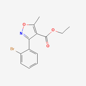 molecular formula C13H12BrNO3 B13692517 Ethyl 3-(2-bromophenyl)-5-methylisoxazole-4-carboxylate 