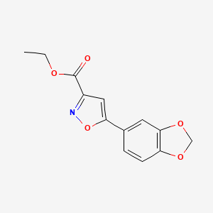 Ethyl 5-(Benzo[d][1,3]dioxol-5-yl)isoxazole-3-carboxylate