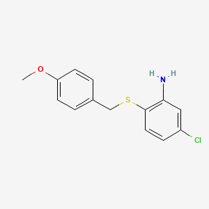 5-Chloro-2-(4-methoxybenzylsulfanyl)-phenylamine