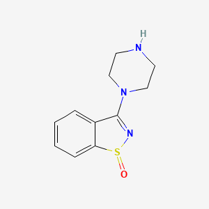 molecular formula C11H13N3OS B1369259 Benzisothiazole sulphoxide CAS No. 128396-56-5