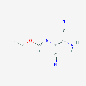 Ethyl n-(2-amino-1,2-dicyanovinyl)formimidate