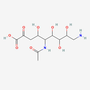 molecular formula C11H20N2O8 B13692655 (4S,5R,6R,7R,8R)-5-Acetamido-9-amino-4,6,7,8-tetrahydroxy-2-oxononanoic acid 