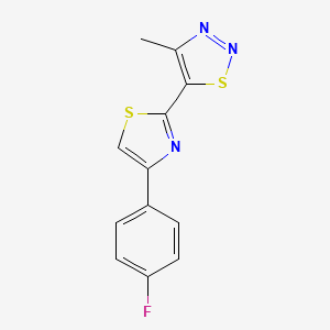 5-[4-(4-Fluorophenyl)-2-thiazolyl]-4-methyl-1,2,3-thiadiazole