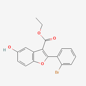 Ethyl 2-(2-bromophenyl)-5-hydroxybenzofuran-3-carboxylate