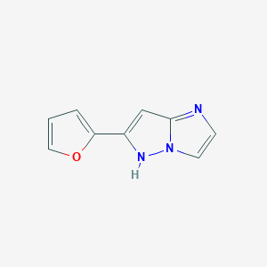 molecular formula C9H7N3O B1369271 6-(furan-2-yl)-1H-imidazo[1,2-b]pyrazole 