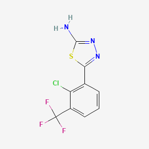 2-Amino-5-[2-chloro-3-(trifluoromethyl)phenyl]-1,3,4-thiadiazole