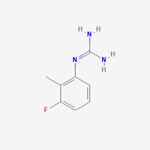 molecular formula C8H10FN3 B13692729 1-(3-Fluoro-2-methylphenyl)guanidine 